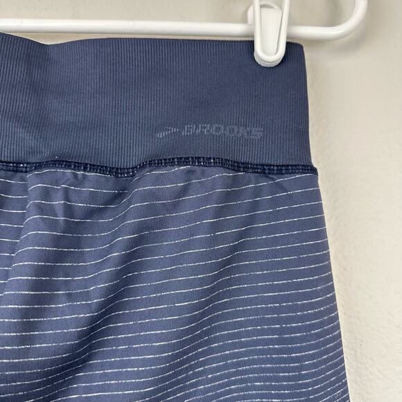 Brooks Running Striped Ombre Cropped Leggings Medium - Picture 6 of 9
